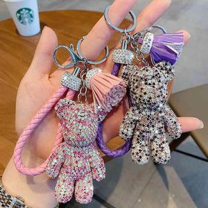 Клавичная мощность Creative Trend Car Care Cring Bag Sendance Cartoon Diamond Teddy Bear Doll