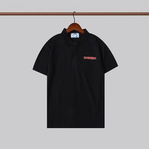Polo skjorta kontor m￤n kl￤der lyx mode sommarf￶retagskl￤der kort ￤rm krage detaljer casual tee m-xxl