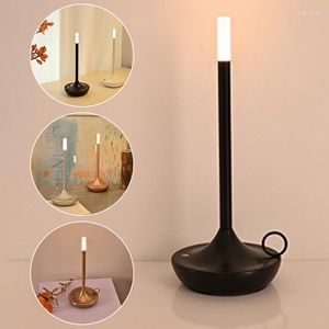 Tischlampen Touch Bar Lamp LED DESCH DESCH LAGE USB BREHARGABLE WLAN DESSENS FÜR DIE RESTADE Kaffee Schlafzimmer Dekoration