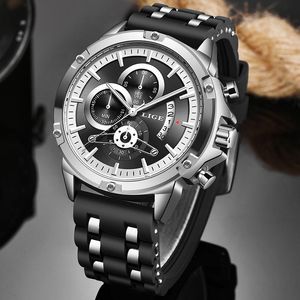 Relógios de pulso relógio masculino 2023 relógios masculinos à prova d'água Lige Top Quartz Wrist Watch Men Business Clock Sport Chronógrafo