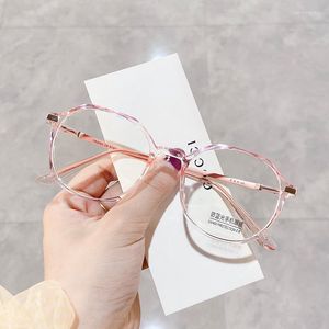 Sunglasses Myopia Glasses Women Transparent Computer Ultralight Polygon Frame Eyeglasses Blue Light Optical Clear Eyewear 0 To -600