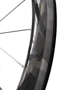 Ruedas de vía de carbono de 50 mm de profundidad UD X Weave V Brake 700C Road Bike Wheelset Ridea Hubset de engranaje fijo Browcher Quick Release Tub3873928