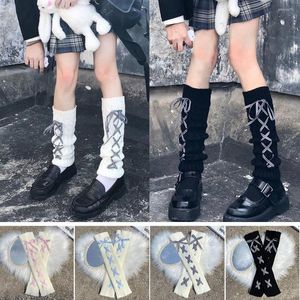 Women Socks Arm Warmers Knitted Leggings Warm Boots Leg False Sleeves Winter Boot Stockings Knee High