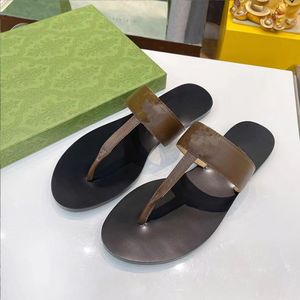 Slipper Designer Slide Summer sandals Fashion Men Beach Indoor Flat Flip Flops Leather Lady Women Shoes Ladies Slippers Size 35-46