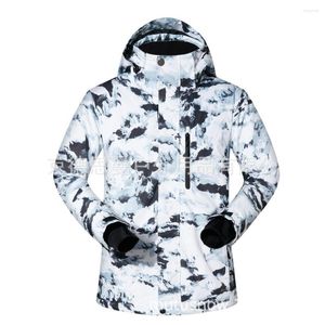 Herren Daunen-Winterjacke, Herren-Skianzug, koreanischer wasserdichter, atmungsaktiver, winddichter und warmer Outdoor-Sport-Parka mit Bergmuster