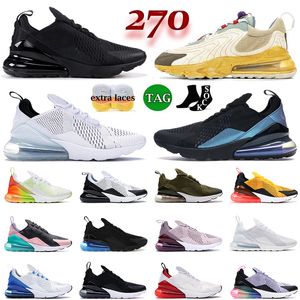 Sports 270 Running Shoes Triple Black White Dhgates Barely Rose New Quality Platinum Volt Cushion Airmaxs 27C 270s Men Women Tennis Trainers Sneakers Size 45