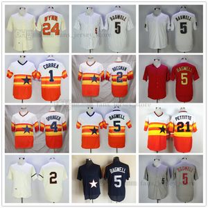 Movie Baseball Jerseys 7 Craig Biggio 11 Carlos Correa 2 Alex Bregman 4 George Springer 21 Andy Pettitte 24 Jimmy Wynn 3 Jeremy Pena Stitched