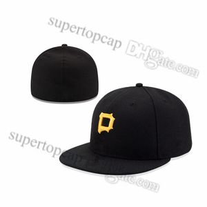 2023 Men's Baseball Full Closed Caps Summer Navy Blue Letter Bone Men Women Black Gold Color All 32 Teams Casual Outdoor Sport Flat Fitted hats Mix Colors 025