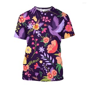 Men's T Shirts Jumeast 3D Bird Parrot tryckt män T-shirts Vintage Tops 90s Eesthetic tee smidig komfort Anti Crimpled Clothing T-shirty