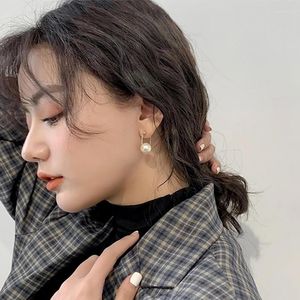 Dangle Earrings Korean Elegant Cute Small Pearl Pendant Women Fashion Jewelry Gift Party Ladies' Unusual Eardrop