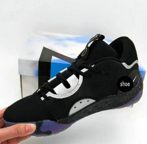 Andra sportartiklar PG 6 Black Purple Men/Women/Kids Basketball Shoes 6s Sports Wear-resistent Cyning Youth GS Big Boy Low Cut Sport Sneaker