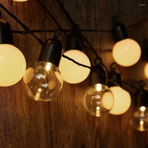 Strings LED Bulb String Lights G50 4M/5M 20 Globe Waterproof 25FT Ball Light Christmas Decor Bulbs Battery Fairy Lamp