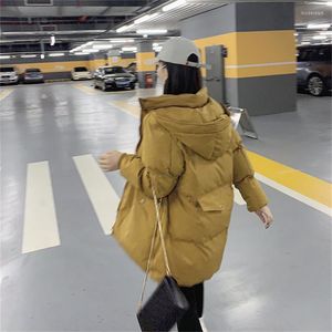 Trench da donna Moda Giacche imbottite di grandi dimensioni Abbigliamento donna Inverno 2023 Parka allentato con cappuccio Capispalla Fp288