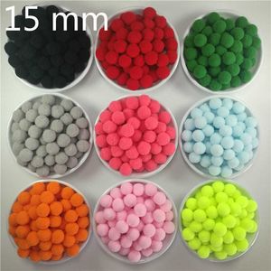 Dekorative Blumen Kränze Pompom Großhandel 10 15 20 25 30 mm Pelz Plüsch Ball für Handwerk DIY Weiche Hochzeit Heimdekoration Kleidungsstück Nähen auf Stoff Zubehör T230217