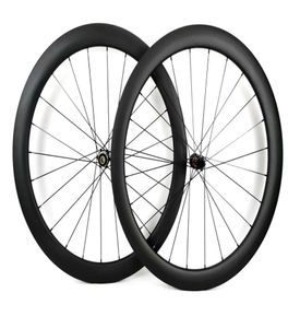700C 50mm depth Road disc brake carbon wheels 25mm width bike clinchertubular carbon wheelset with NOVATEC 411412CL hub Ushape8355508