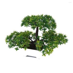 Dekoratif çiçekler yapay bonsai ağacı mini masaüstü süsler ev ofis simülasyon bitkileri kapalı dekor