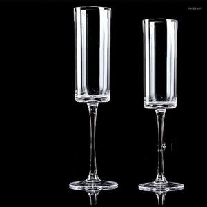 Şarap Gözlükleri 100-250ml Şampanya Flütleri Cam Kristal Lüks Düğün Partisi Noel Goblet Kristal Rhinestones Tasarım