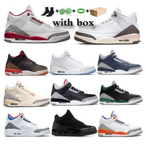 jumpman 3 men basketball shoes 3s Cardinal Red Pine Green Racer Blue Cool Grey Hall of Fame Court Purple Laser Orange mens trainers outdoor sports sneakers 36-47