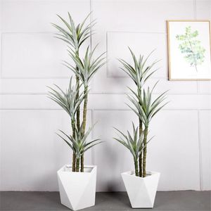 Decorative Flowers Simulated Sisal Tree Nordic Simple Large-scale Landing Tropical Plant Green Decoration Potted Fake