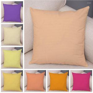 Pillow 48 Color Both Sides Soft Plush Throw Case Decor Square Solid Cover For Sofa Bedroom Car Home Cozy Pillowcase