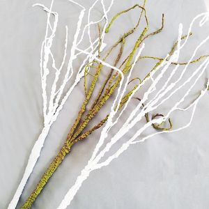 Decorative Flowers 100cm Long 3pcs Artificial Plant Dried Branches Party Home Wedding Decoration Material Foaming Cypress Branch Rod Fake