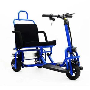 Elektrische driewiel 3wiel elektrische scooters 48V 350W opvouwbare elektrische scooter met stoel voor gehandicapte ouderen199o
