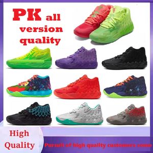 2023 Fashion Lamelo Ball MB.01 Basketskor Beige Rick och Morty Rock Ridge Red inte från Queen City UFO Galaxy Black Blast Mens MB 2 Balls Kids Trackers Sneakers