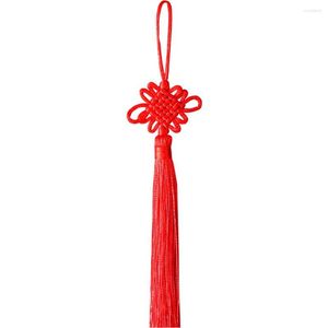 Interiördekorationer 2st Mascot Diy Pendant Home Chinese Knot Tassel Gift SMycken Making Fringe Handwork Car Ornaments Exquisite Craft