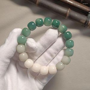 Pulseira de miçangas de fita é uma tendência de moda feminina 2023 gradiente artesanal Buddha Bead for Men Girl Jewelry Gift