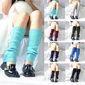 Women Socks Ladies Knitted Over Knee Boot Cover Decorate Foot Ankle Winter Long Warm JK Girl Pile