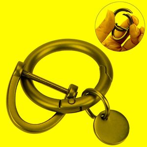Keychains Shape Horseshoe Key Holder Thick Rod Car Keychain Personalized Interior Accessories Classic Metal Rings Car-StylingKeychains