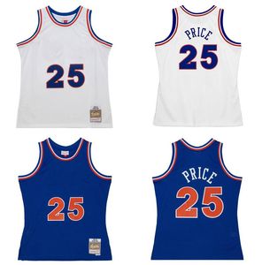 Mark Price Custom Basketball Jersey S-6xl Mitchell Ness Jersey 1988-89 1994-95 Mesh Hardwoods Classics Retro Jerseys Men Młodzież biały niebieski czerwony 25