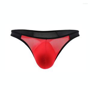 UNDANTANT ERKEK BRIES SEKSİ BUZ BUZ İPLİK DÜŞÜK Bel Bikini Şort Erkek Çamaşırı Erkekler U Dışbükey Tangalı Pantie