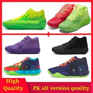 2023 Men tênis de basquete de grife mb.01 Lamelo Ball Buzz Queen City Rick e Morty Galaxy Rock Ridge Volt Blast High Quality Kids Trainer Sneakers