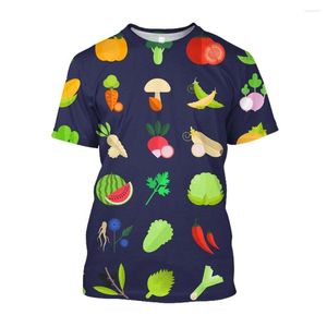 Męskie koszulki Jumeast 3D Warzywa Dyniowe Mężczyźni Zabawne koszulki swobodne mody Lose komfortowe ubrania streetwearne ubrania