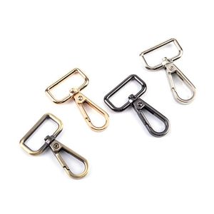 Keychains 1pcs gatilho clipes fivelas de metal gancho de snap destacável para cinta de couro/ cinto de cinto Bolsa de animais de estimação Gancho 4ColorsKeyChain