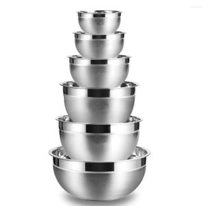 Bowls Stainless Steel Mixing Non Slip Nesting Whisking Set Kitchen For Salad Cooking Baking