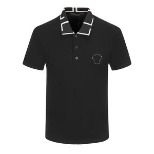 2023 Neueste Designer-Herren-Polo-T-Shirts Slim-Fit-Stehkragen-Logo-Stickerei Luxus-Polo-Shirts Frühling Sommer Lässige atmungsaktive 100 % Baumwolle Tops T-Shirts für Herren M-XXL