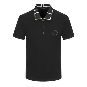 2023 i più nuovi designer polo da uomo t-shirt slim-fit colletto alla coreana logo ricamo polo di lusso Spting estate casual traspirante 100% cotone supera i T per uomo m-xxxl