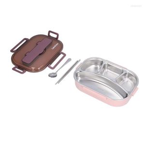 Geschirr-Sets, Edelstahl-Lunchbox, PP-Kunststoff, japanisch, für Büro, Schule