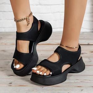 Sandals Shoes Women's Ladies Fashion Casual Open Open Slip Roman Platform Sports Slies