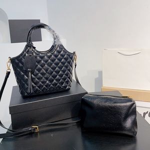 Mode tygväska mini kvinnors väska rutig design metall logotyp avslappnad axel väska