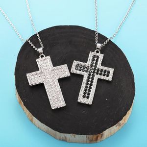 Hänge halsband mode av hög kvalitet män och kvinnor korsar Jesus halsband för kvinnors dekoration damer långa d0312