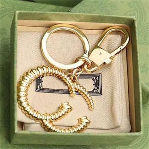 Designer Key Buckle Fashion Letter G Keychain Luxury Men Women Car Key Chain Handgjorda nyckelringar Ladies Bag Pendant Key Chains With Box