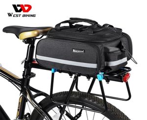 Westbike Fahrrad 3 in 1 Trunk Bag Road Mountain Bike Radfahren Doppelseite Heck -Rack -Gepäckvergütung Pannier Pack 2202129172627