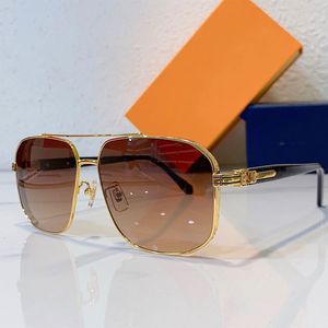 Sonnenbrille für Damen, klassische Sommermode, Z1230-Stil, Metall- und Plankenrahmen, Brille, UV-Schutz, Linse, Logo, Spiegelbein, Glas, Lunette de Soleil1230