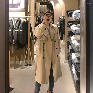 Men's Trench Coats England Style Double Breasted Trenchcoat Men Leisure Long Windbreaker Stylish Quality Handsome College Hombre Coat