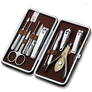 Nail Art Kits 11 in 1 Maniküre Set Professionelle Clipper Finger Zange Nägel Schönheit Werkzeuge Schere Messer Geschenk