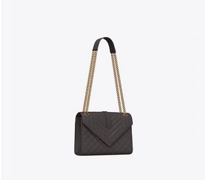 Bolsa Feminina Bolsa de ombro ENVELOPE bolsa de couro caviar tamanho médio preto branco designer de luxo bolsas crossbody bolsa crossbody bolsa corrente Senhoras Mixed Diamond Check Purses