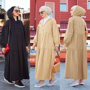 Ethnische Kleidung Kapuze Abaya Muslimische Frauen Kleiden arabische Robe Kaftan Khimar Eid Ramadan Islamische Kleidung Longue Femme